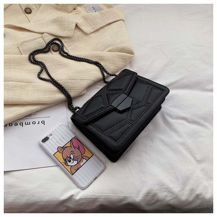 Rivet Chain Small Shoulder Bag with Studs