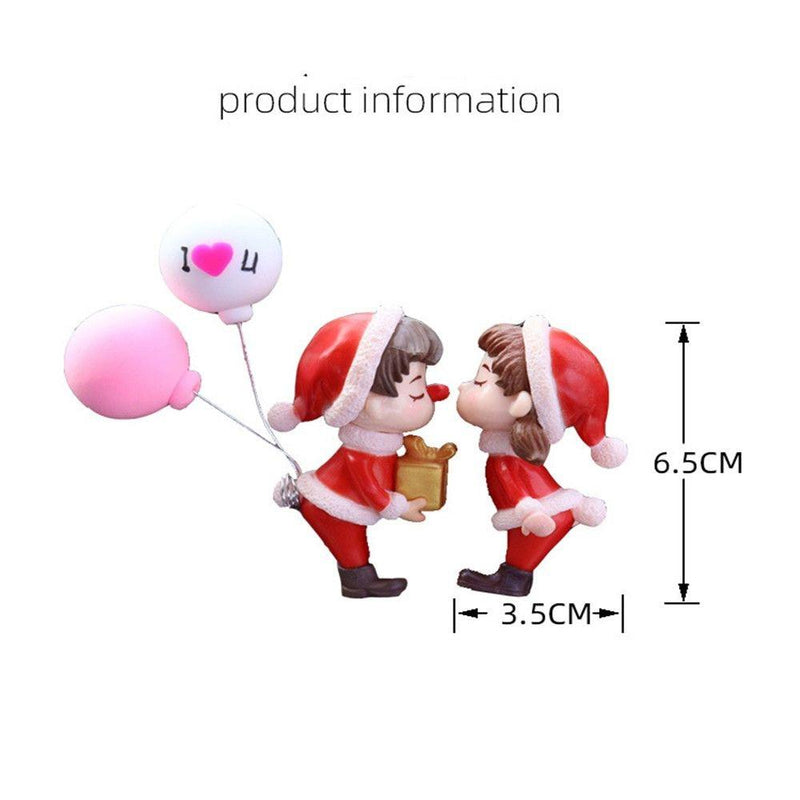 1PC Christmas Lovely Couple Girl Boy Car Air Vent Freshener Essential Oil Perfume Clip Scent Aromas Diffuser Auto Interior Decor