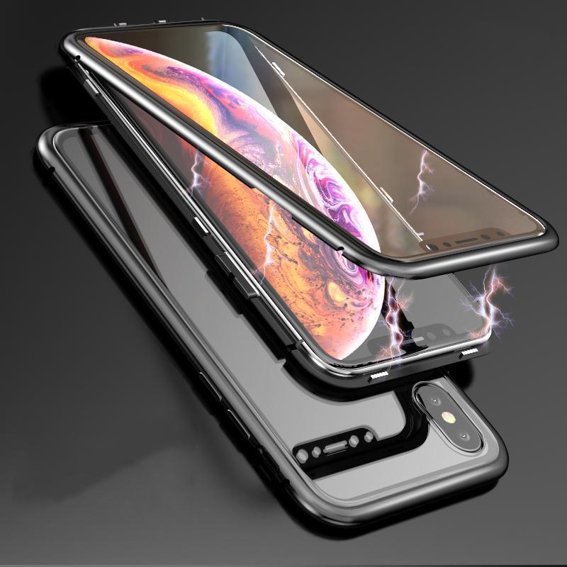 2019 Upgraded Magnetic Adsorption Two Side iPhone Case