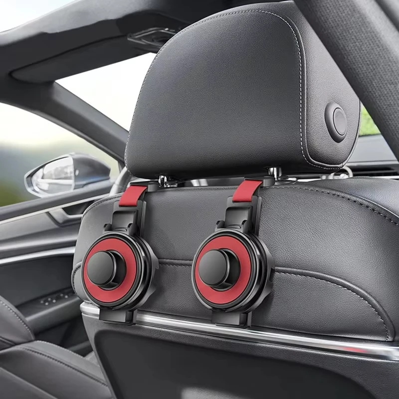 Car Seat Headrest Hook & Cup Holder – Multi-Functional Backseat Organizer for Bags & Drinks