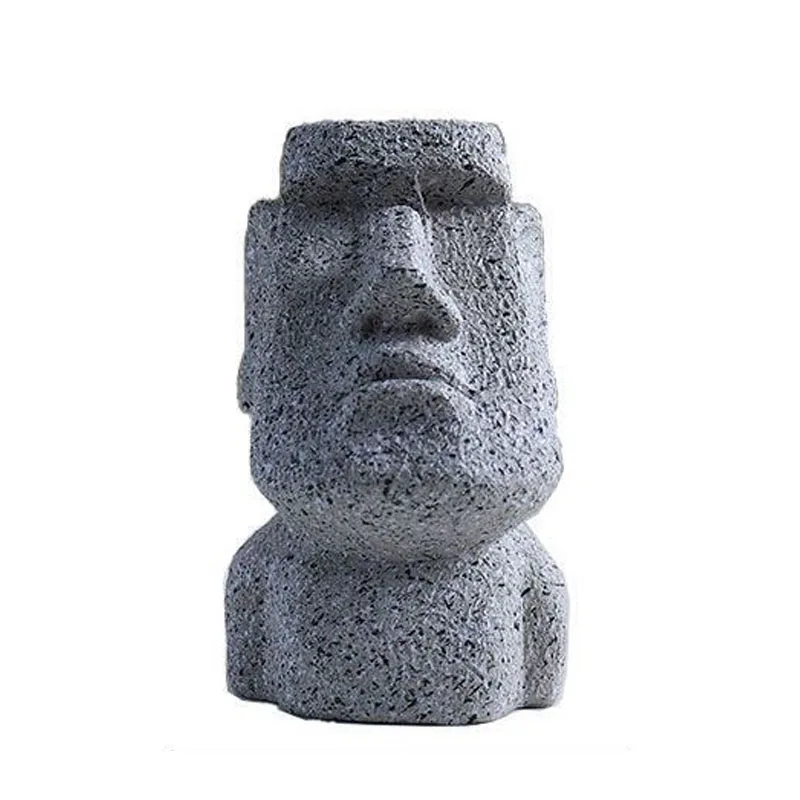 Moai Easter Glasses Holder – Stylish Easter Island Resin Statue for Desktop & Decor