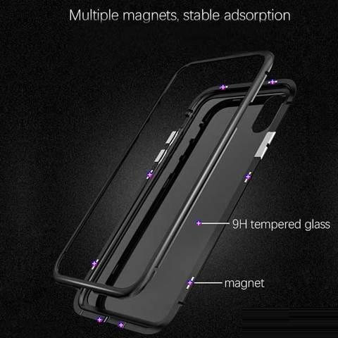 2019 Upgraded Magnetic Adsorption Two Side iPhone Case