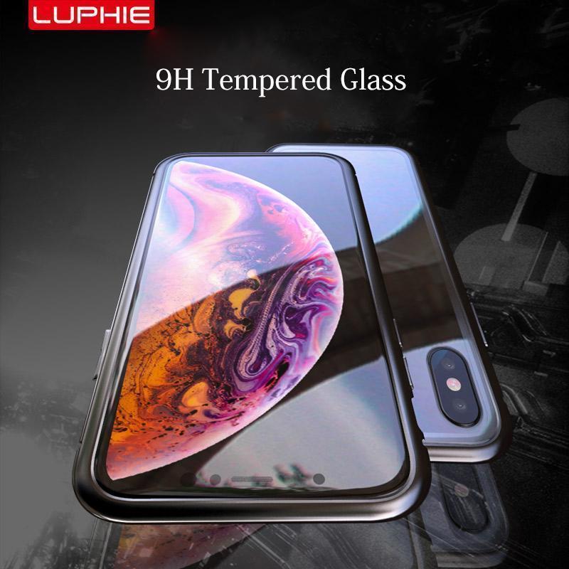 2019 Upgraded Magnetic Adsorption Two Side iPhone Case
