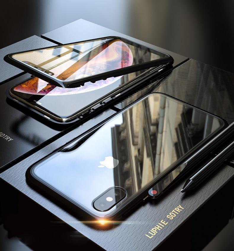 2019 Upgraded Magnetic Adsorption Two Side iPhone Case