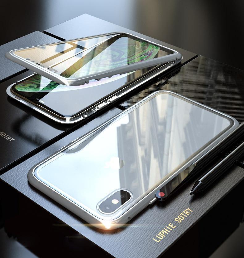 2019 Upgraded Magnetic Adsorption Two Side iPhone Case
