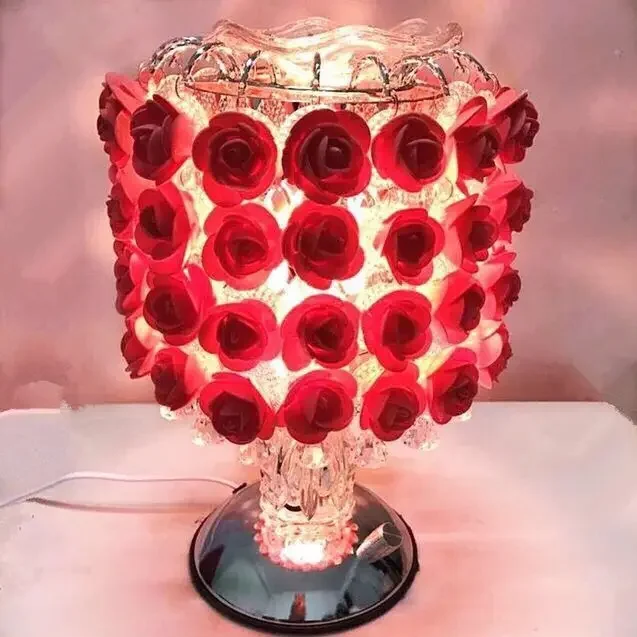 Pastel Rose LED Tree Lamp – Romantic Glow for Weddings, Parties & Cozy Home Vibes