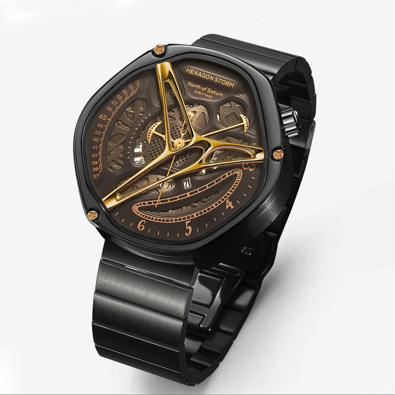 Watch Concept Female Boys Trend - Hollow Design Premium Non-Mechanical Watch for Men, Unique Stylish Timepiece for Daily Wear