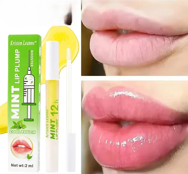 Volumizing Transparent Lip Plumper Oil – Long-lasting Hydrating Gloss for Sexy, Fuller, Glossy Lips