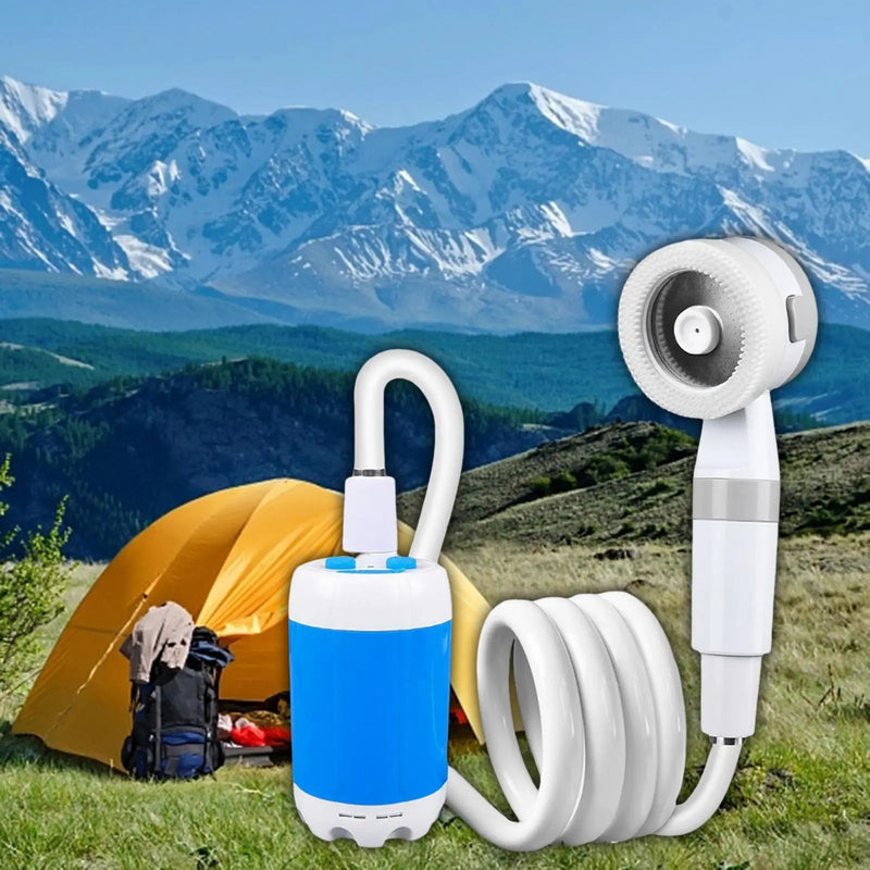 Portable Outdoor Electric Shower Set – Handheld Camp Shower for Travel, Hiking & Gardening