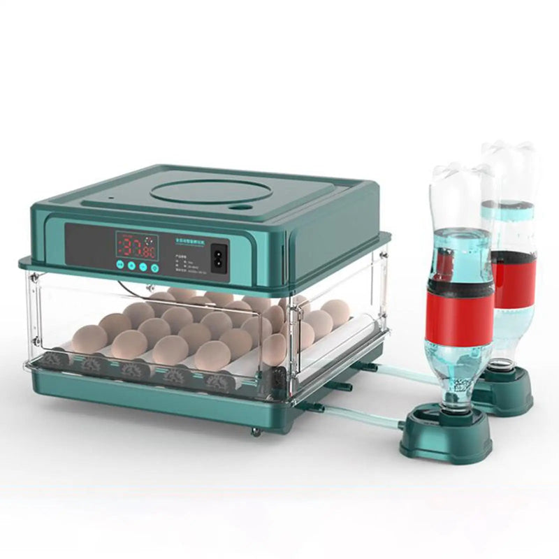 Digital Egg Incubator with Adjustable Tray – EU Plug, Light Tester & Turner for Hatching Chickens, Birds & More
