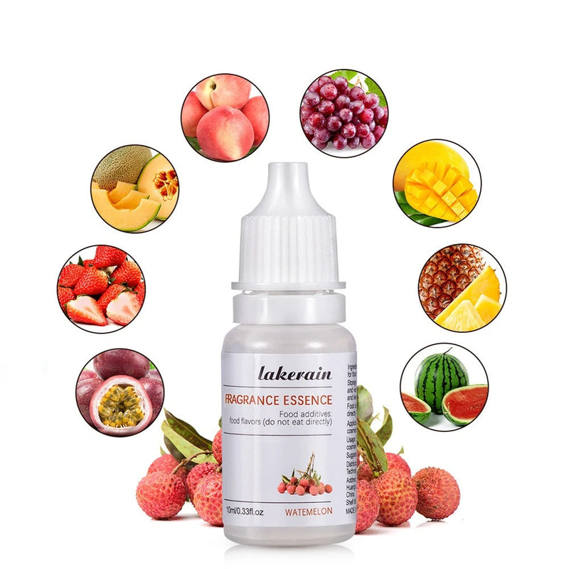 Pure Fruit Fragrance Oil - 10ml Strawberry Scented Essential Oil for Lip Gloss, DIY Soap Making, and Lip Care Creations