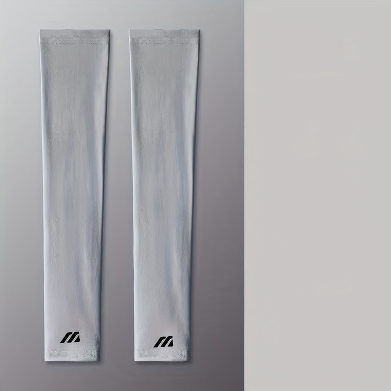 1pair Breathable Unisex Sun Protection Arm Sleeves - Cooling, UV Protection For Driving, Golfing, Fishing, Cycling, Hiking & Running