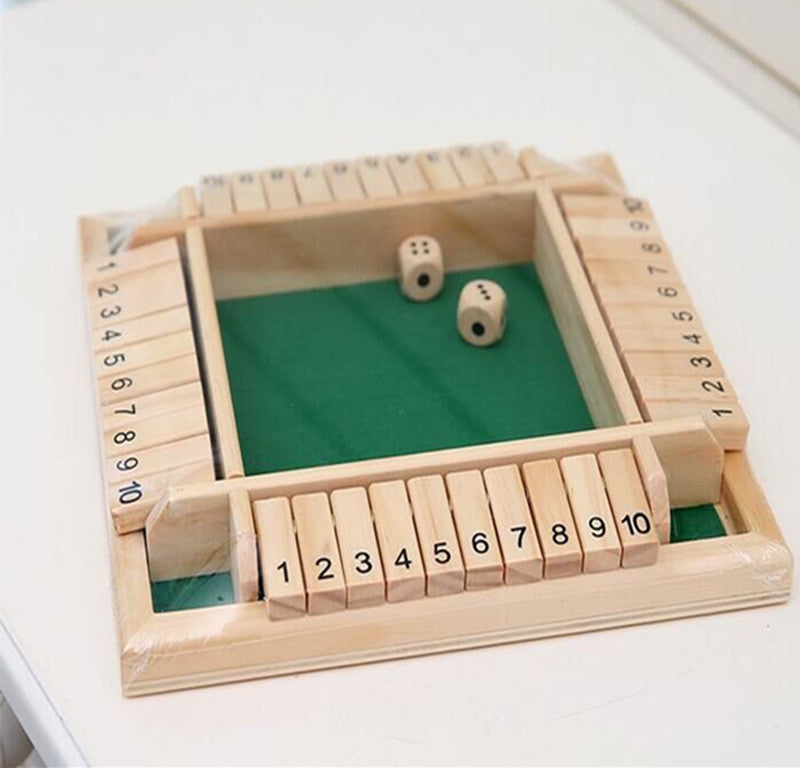 Shut The Box Wooden Board Game