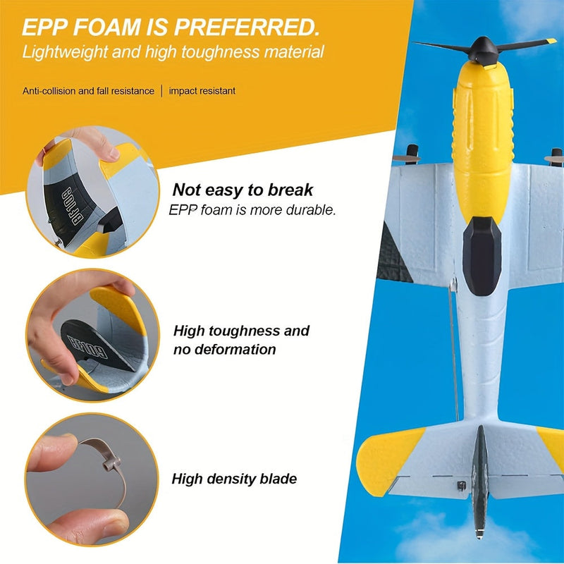 3-Channel Remote Control Drone, Gravity Glider, Foam Airplane, Equipped with a 2.4Ghz 6-Axis Gyroscope, Toy Plane, Headless Mode, Stunt Plane, Easy to Operate, Suitable for Beginners.