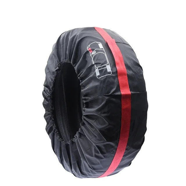 Waterproof Spare Tire Dustproof Bags – 4Pcs Universal 13-20 Inch Storage Carriers for Organized Tire Protection