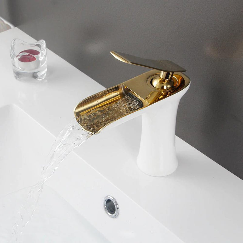 Waterfall Basin Bathroom Sink Faucet Single handle