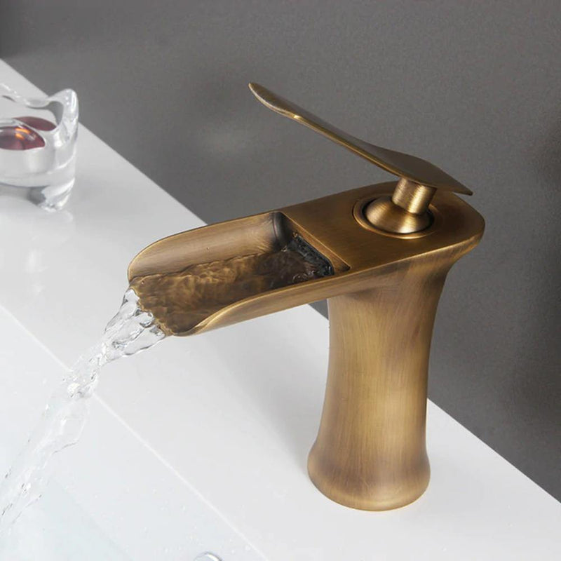 Waterfall Basin Bathroom Sink Faucet Single handle