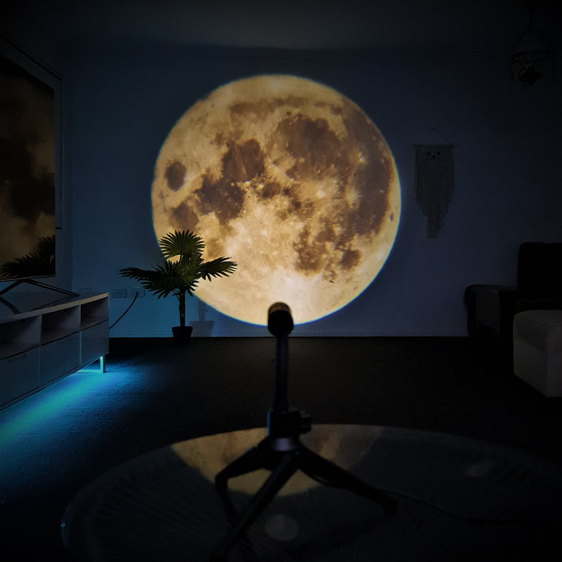 2 in1 Moon Earth Projection LED Lamp, Night Light Projector