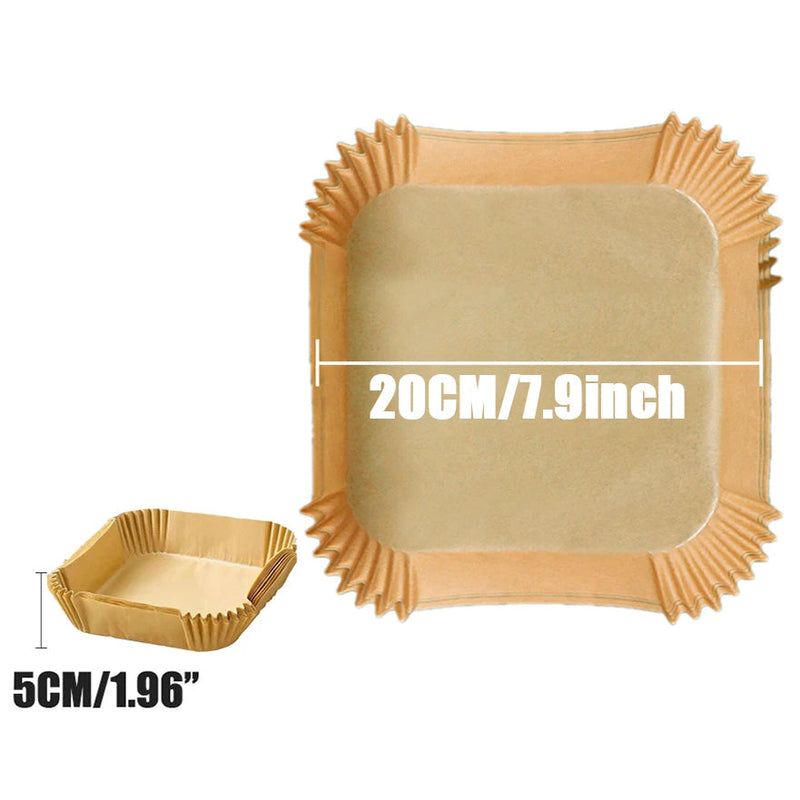 Disposable Air Fryer Paper Baking Pan – Nonstick, Oven & Microwave Safe