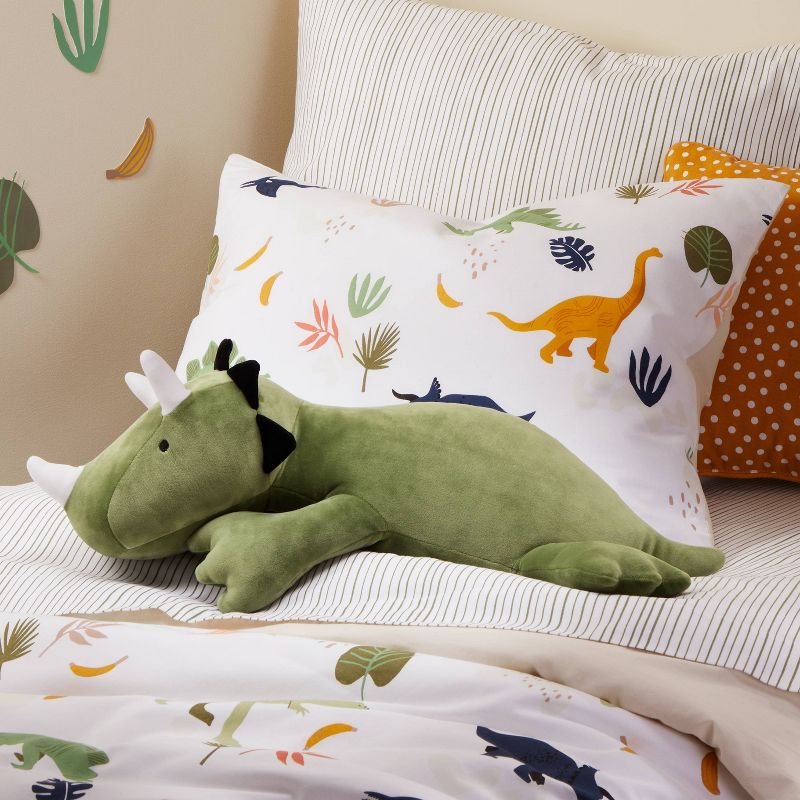 Knight Weighted Therapeutic Plush Dinosaur Toy Throw Pillow for Anxiety