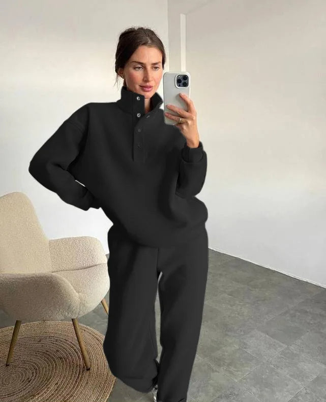 Oversized Hooded Tracksuit Set – 2 Piece Fashion Pullovers & Pants for Casual Streetwear Looks
