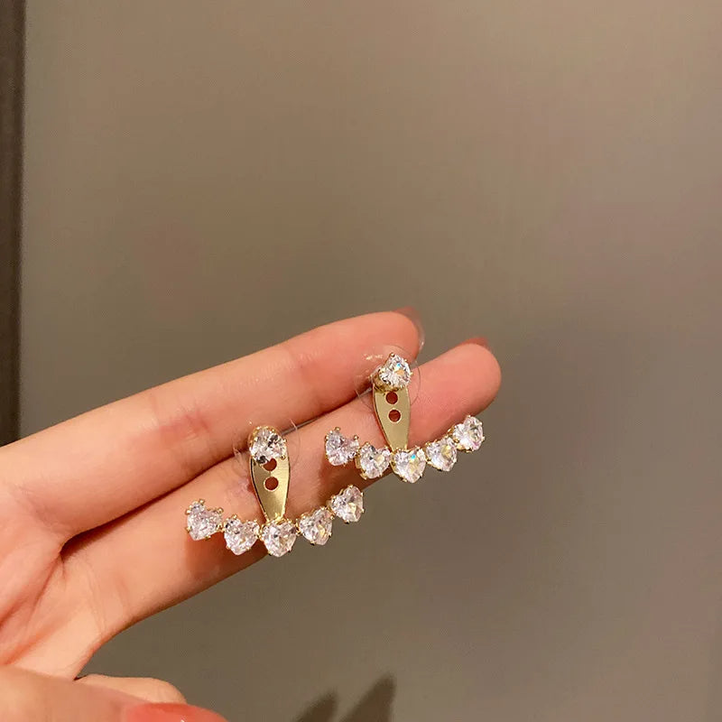 Crystal Star Tassel Dangle Earrings – Elegant Drop Jewelry with Micro-Set Sparkle for Glamorous Parties & Gifts