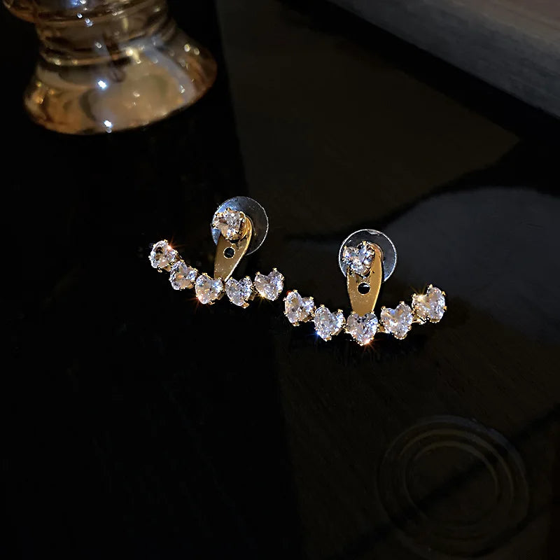 Crystal Star Tassel Dangle Earrings – Elegant Drop Jewelry with Micro-Set Sparkle for Glamorous Parties & Gifts
