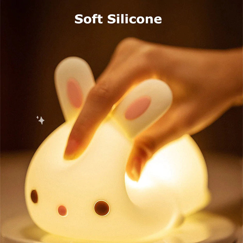 Cute Rabbit Touch Night Light
