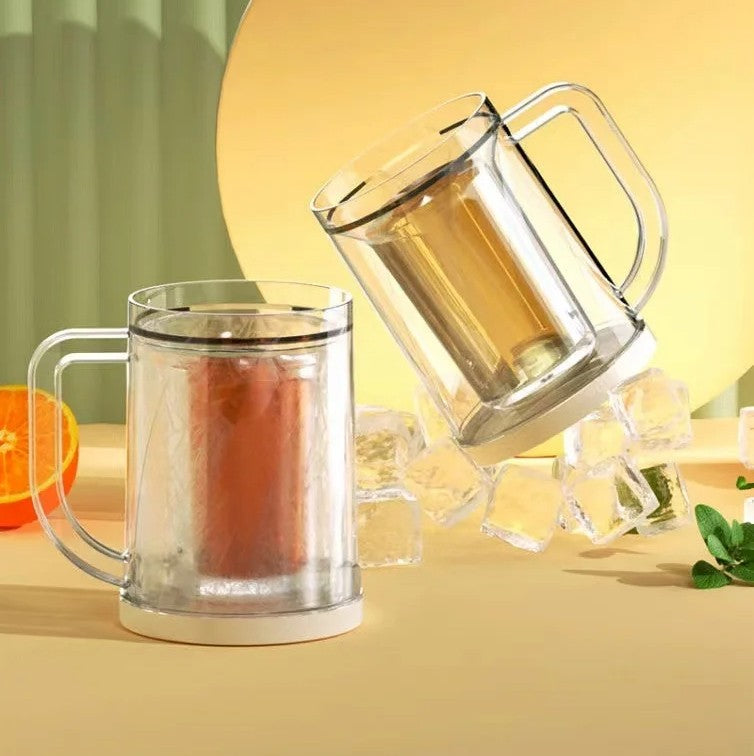 Double-Layer Summer Ice Freezing Cup – Instant Chill for Beer, Cocktails & Cold Drinks