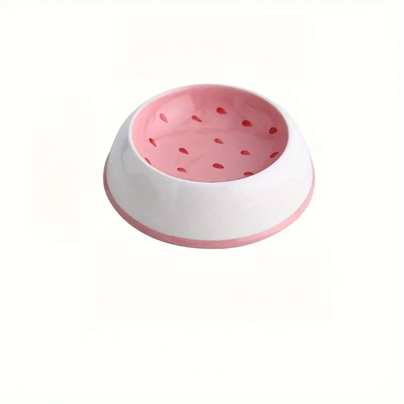 Fruit-Themed Ceramic Pet Bowl – Anti-Tip Food & Water Feeder in Watermelon, Strawberry & More