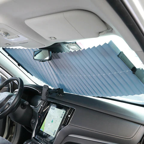 Retractable Car Windshield Shade Sun Visor