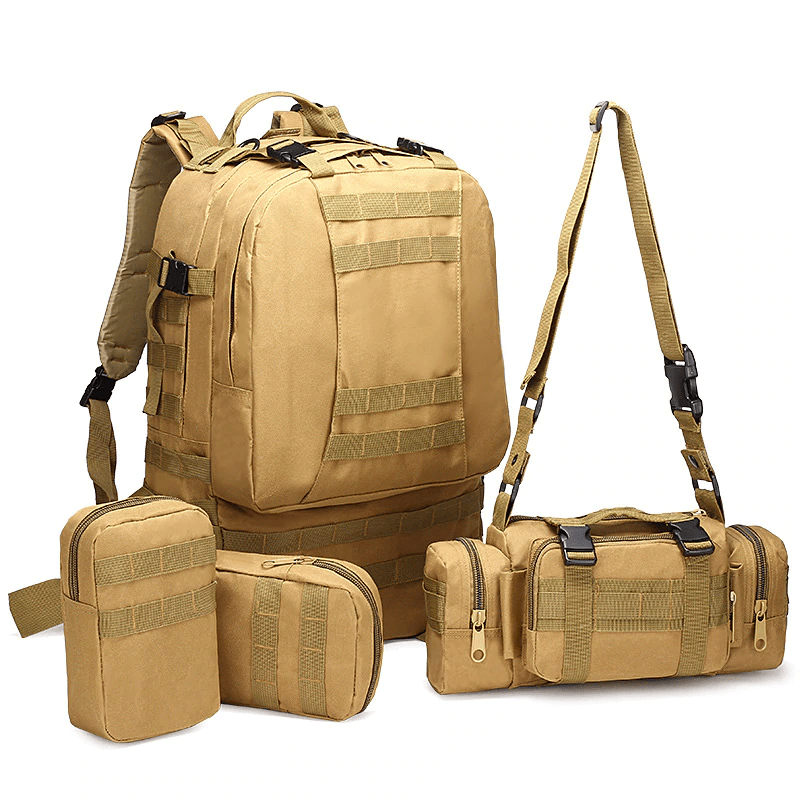 Tactical Military Survival Backpack Army Molle Rucksack 50L 600D