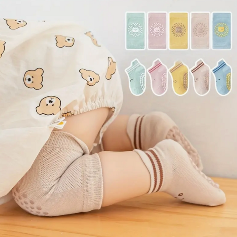 Vrimlo Knee pads | For creeping babies set of 3 pieces