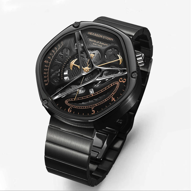 Watch Concept Female Boys Trend - Hollow Design Premium Non-Mechanical Watch for Men, Unique Stylish Timepiece for Daily Wear