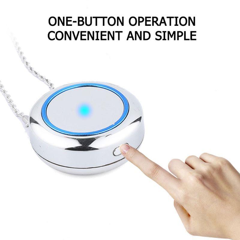 Personal Air Purifier Necklace | Wearable & Portable, Quiet Anti Viral Dust Pollen Smoke