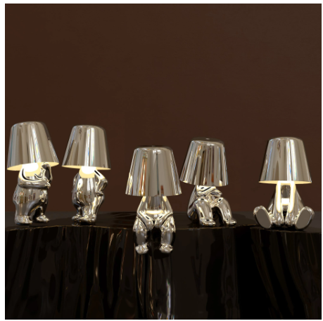 Italian Little Golden Man Table Lamp