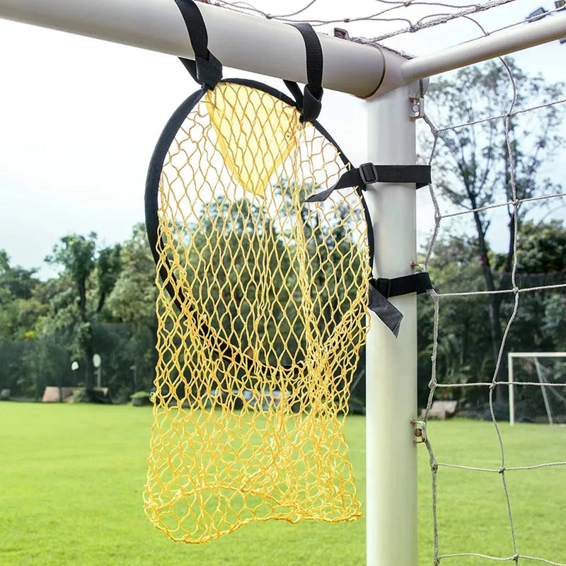 Adjustable Soccer Target Practice Net – Foldable Training Net Bag Improves Shooting Accuracy for Football Players of All Levels