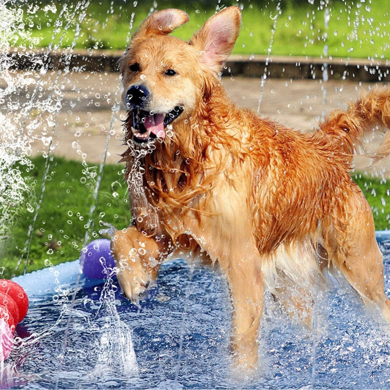 Sprinkler Cooling Play Mat For Dogs, Kids, Poppy