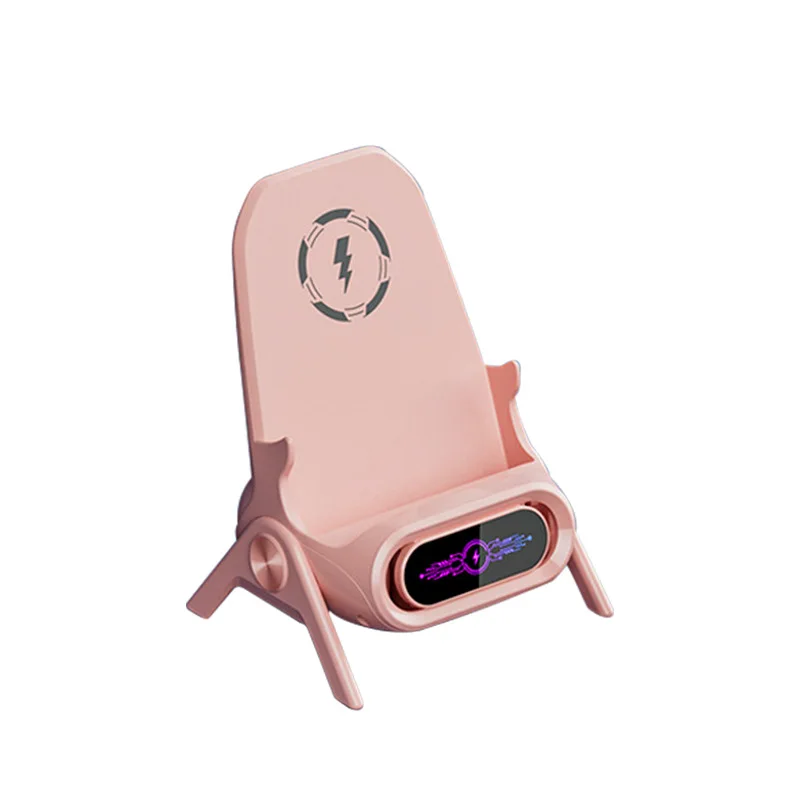 Wireless Charging Chair Holder – 15W Creative Mini Desktop Stand with Fast Charging for iPhone, Xiaomi Phones, and Tablets