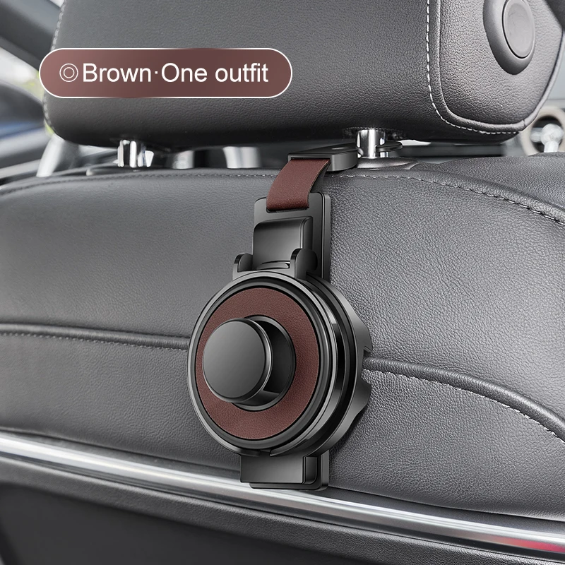 Car Seat Headrest Hook & Cup Holder – Multi-Functional Backseat Organizer for Bags & Drinks