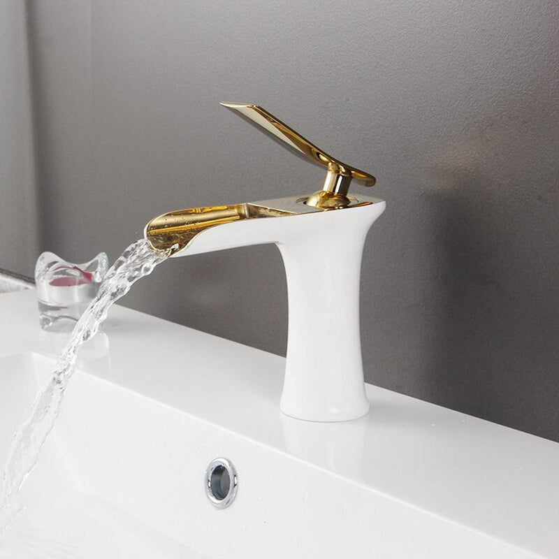 Waterfall Basin Bathroom Sink Faucet Single handle