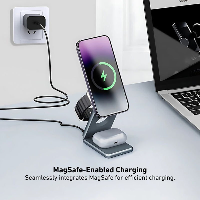 3 in 1 Foldable Charger for Apple
