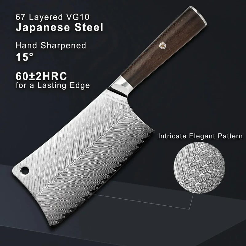 3-Piece Damascus Kitchen knife set
