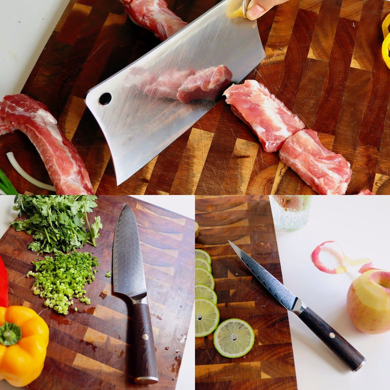 3-Piece Damascus Kitchen knife set