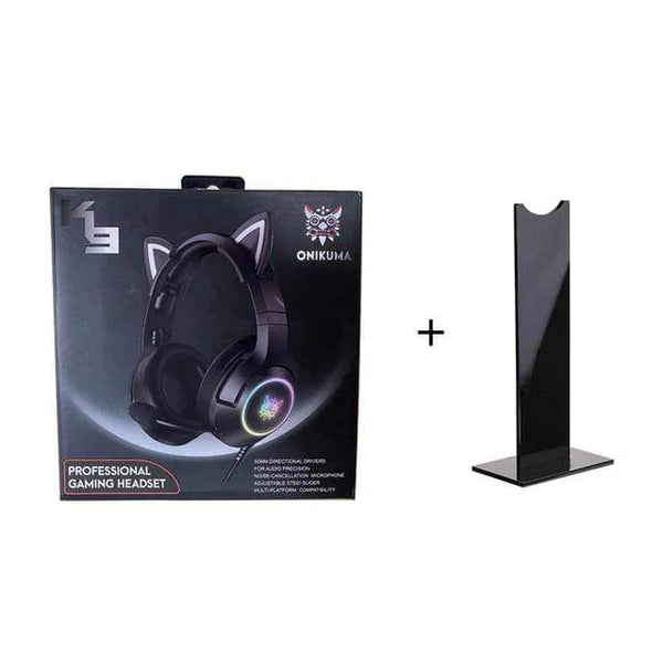 Cat Girl Gaming Headset & Stand