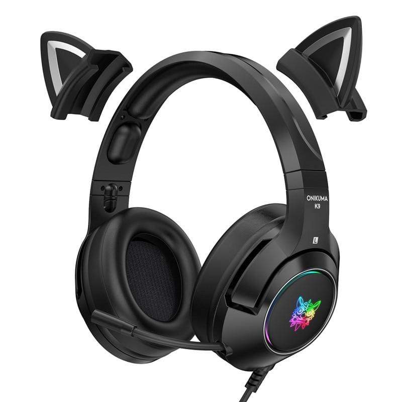 Cat Girl Gaming Headset & Stand