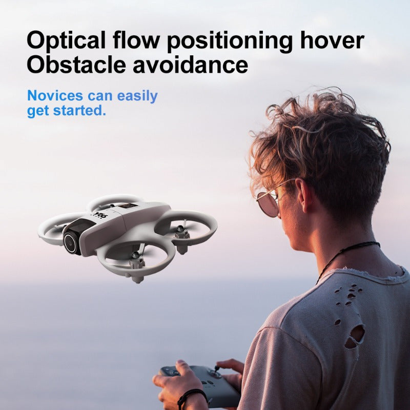 V66 Drone - High-Definition Dual Camera, LED Lights, Safety Design, Flow Tracking, Smart Obstacle Avoidance, Headless Mode, One-Click Return, WiFi Pathway Flight, 2.4GHz Interference-Free Technology, Four-Channel Hexagon Gyroscope, Real-Time Image Transmi