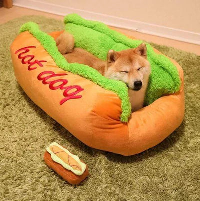 Comfy Hot Dog Bed for Pets