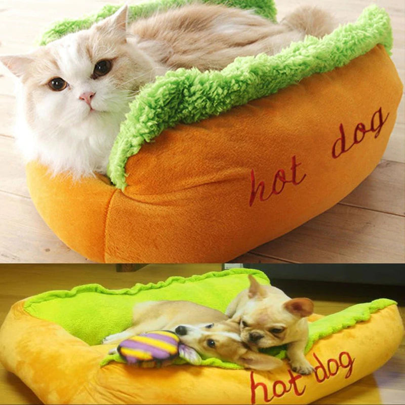 Comfy Hot Dog Bed for Pets