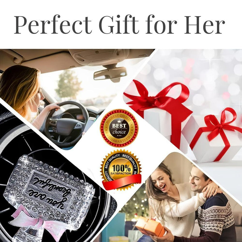 1PC Car Air Vent Clip Ornament, Crystal Car Diffuser, Bling Rhinestone Oil Diffuser Vent Clip, Car Freshener Car Accessories For Women